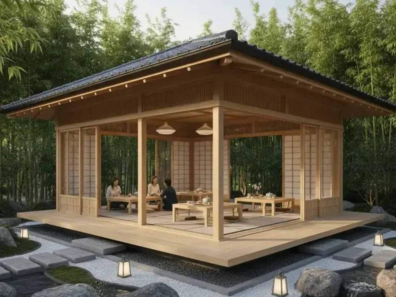 Families enjoying outdoor recreational facilities at Manyata Ekamoi plotted development with 60% open green spaces