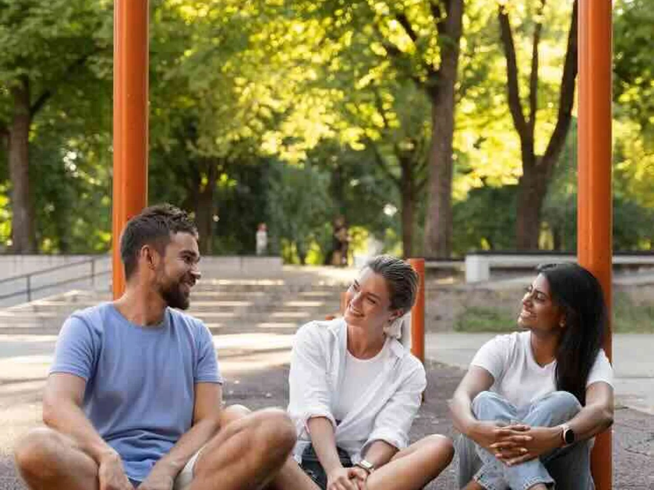 Family enjoying recreational facilities at the clubhouse