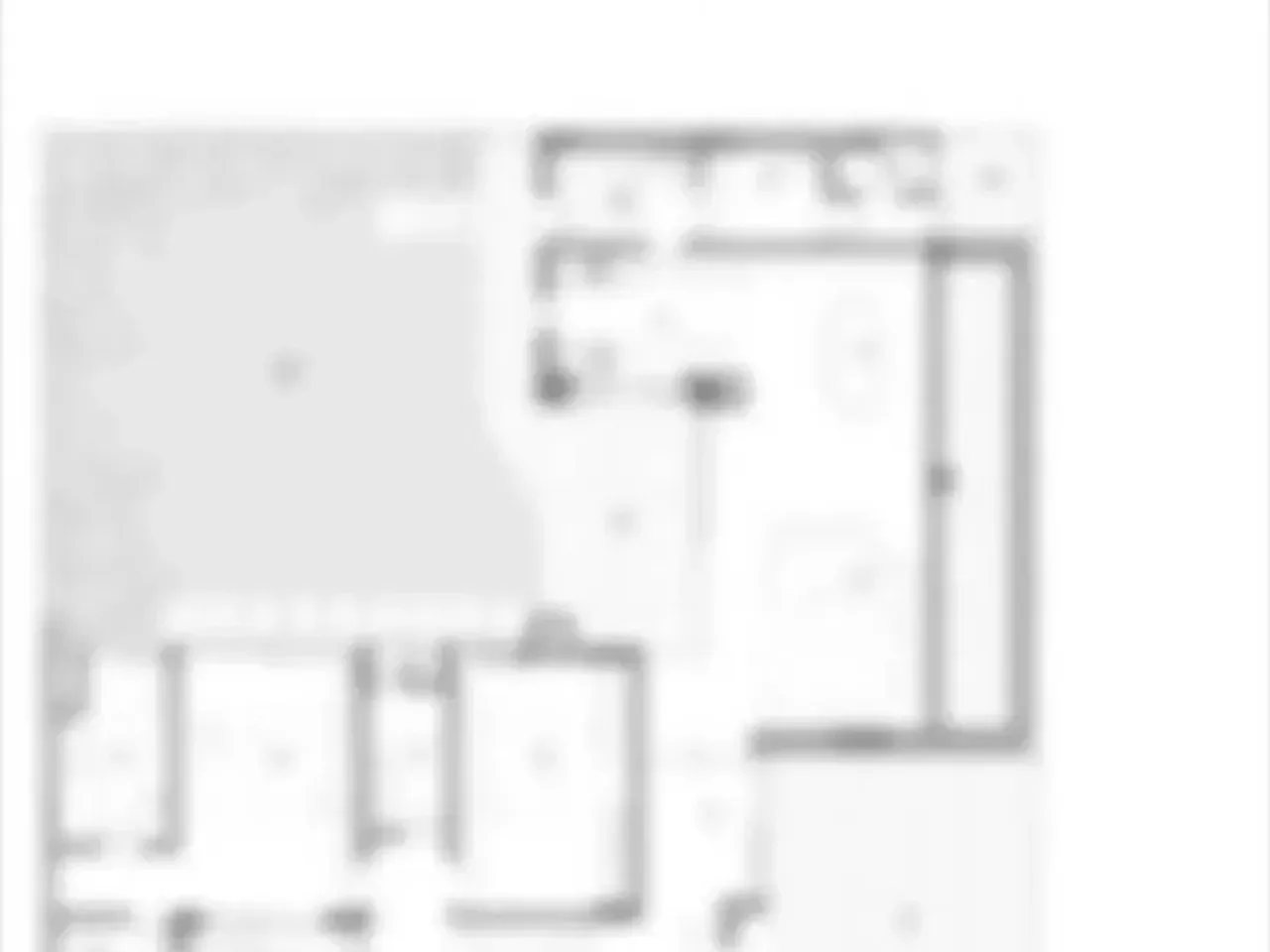3 BHK floor plan layout showing 2200 sq ft configuration