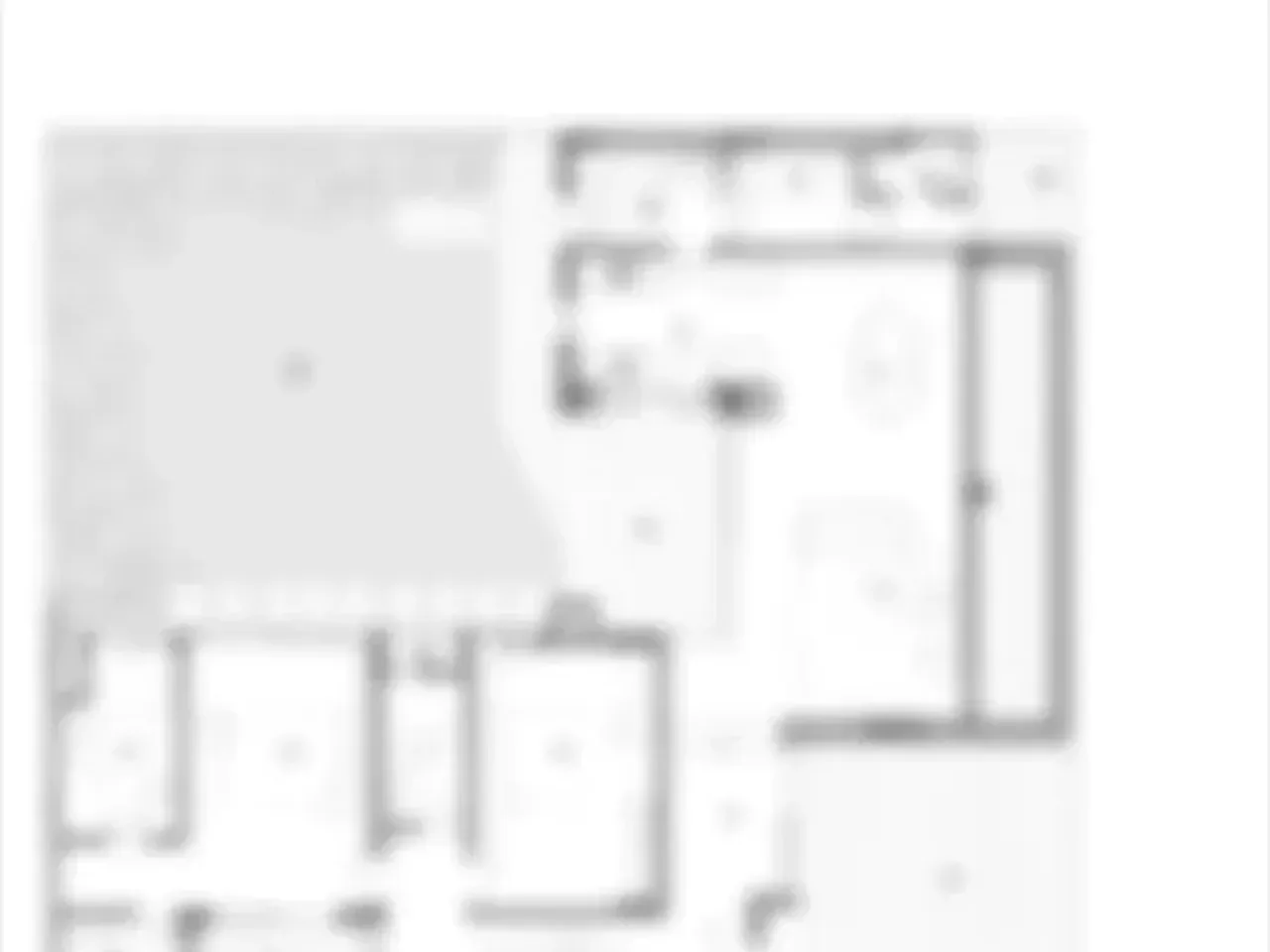 Alternative floor plan design showing spacious living areas