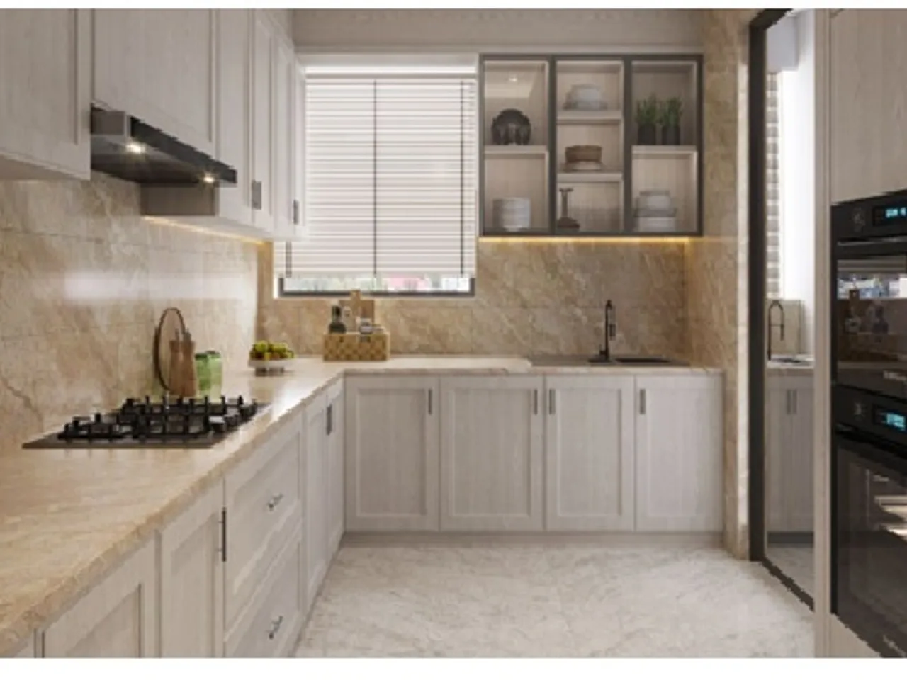 Modern Modular Kitchen Layout Design