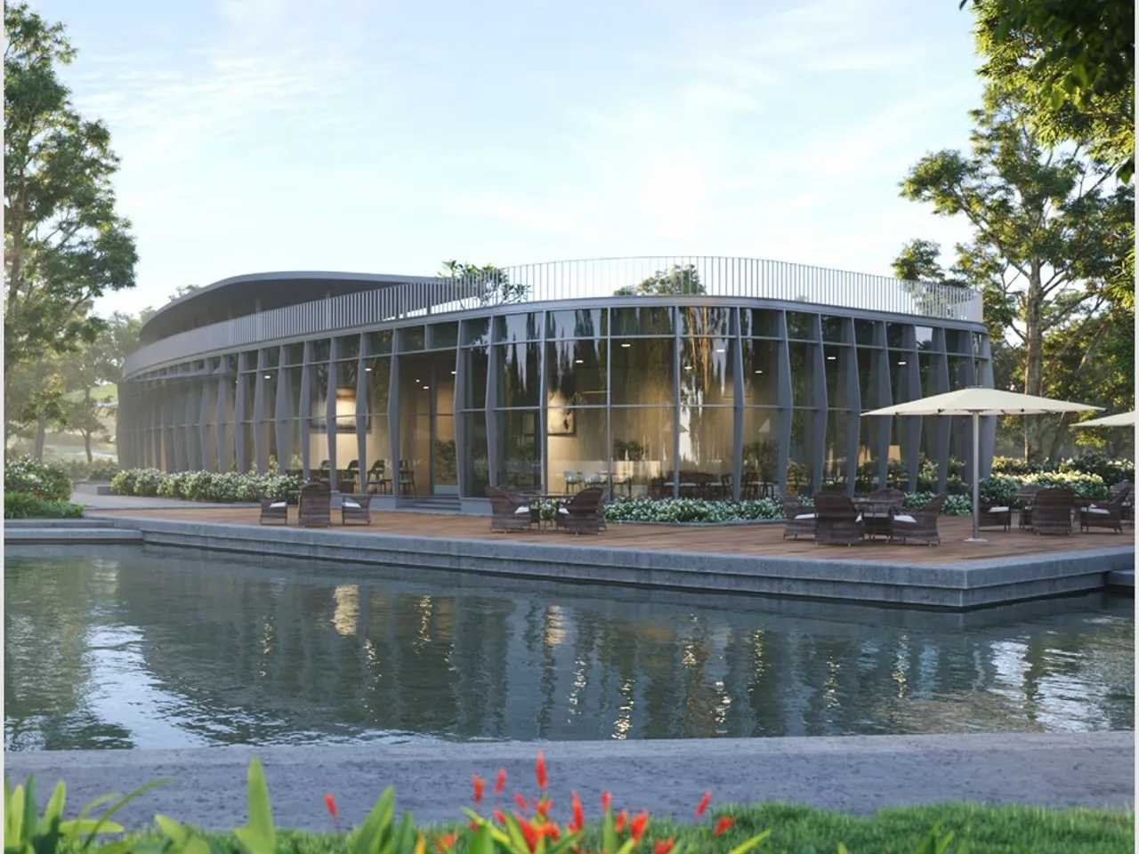 1-Acre Man-Made Lake and Promenade