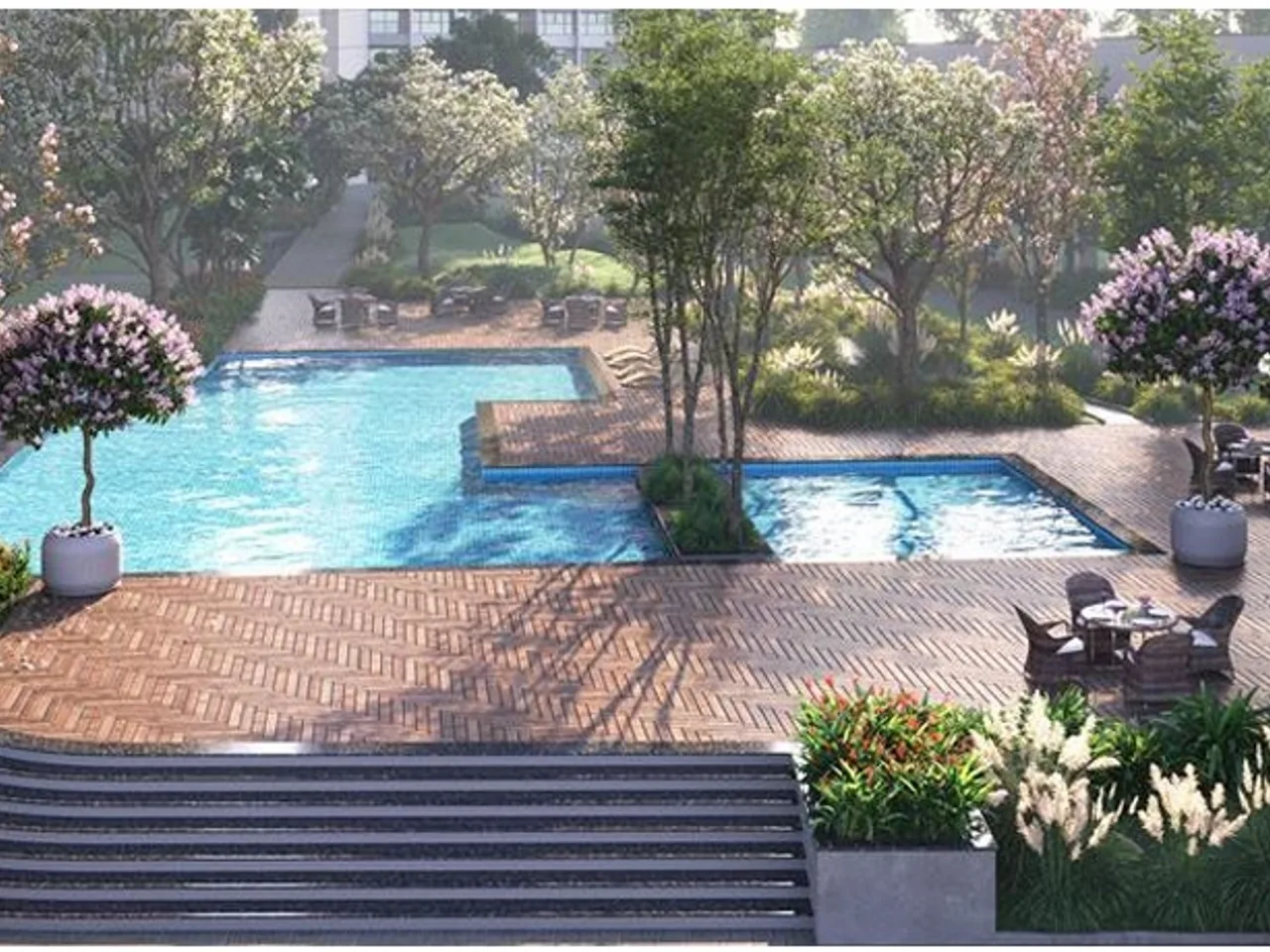 Olympic-Size Swimming Pool with Deck