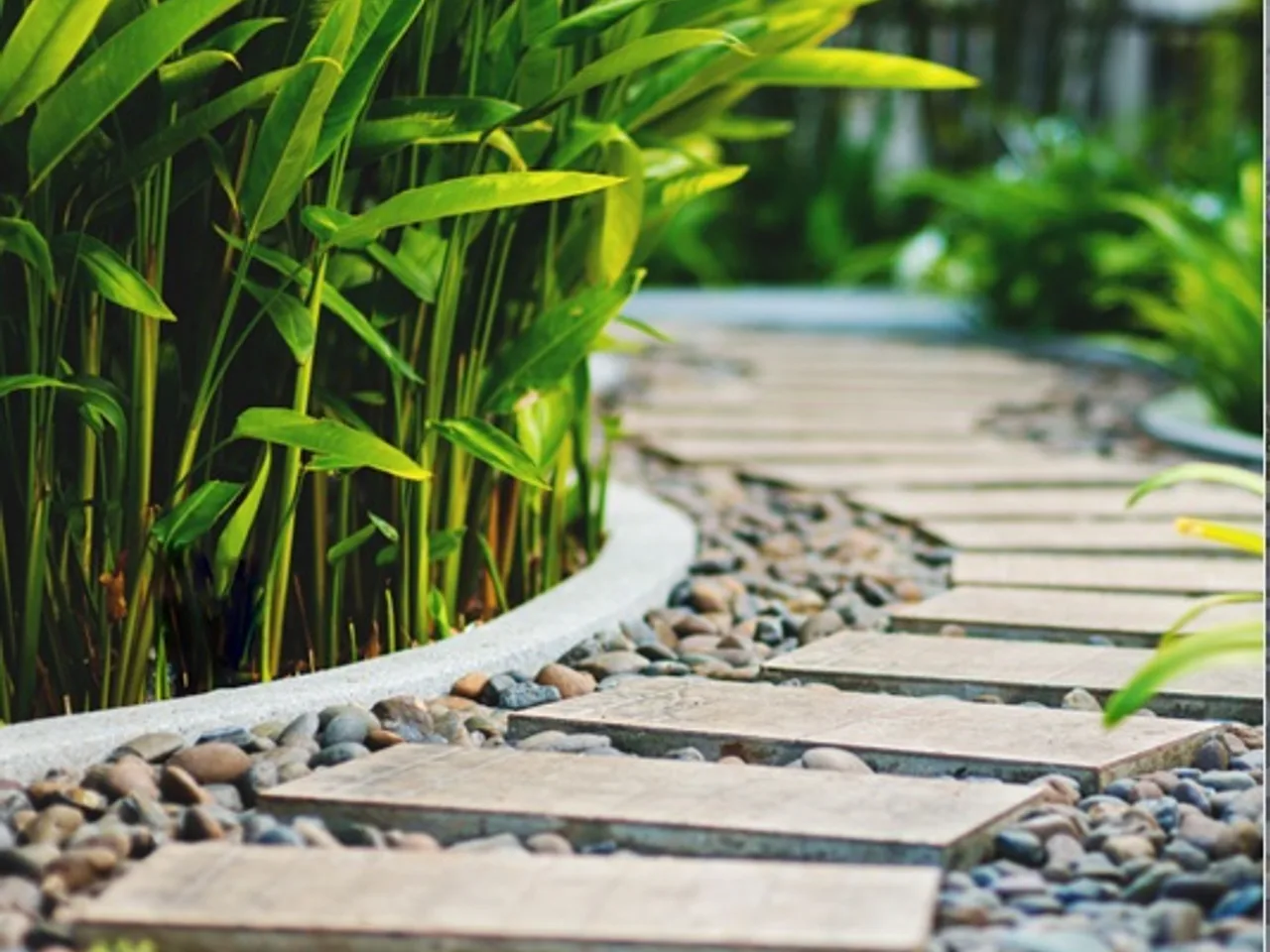 Landscaped Walking Jogging Track