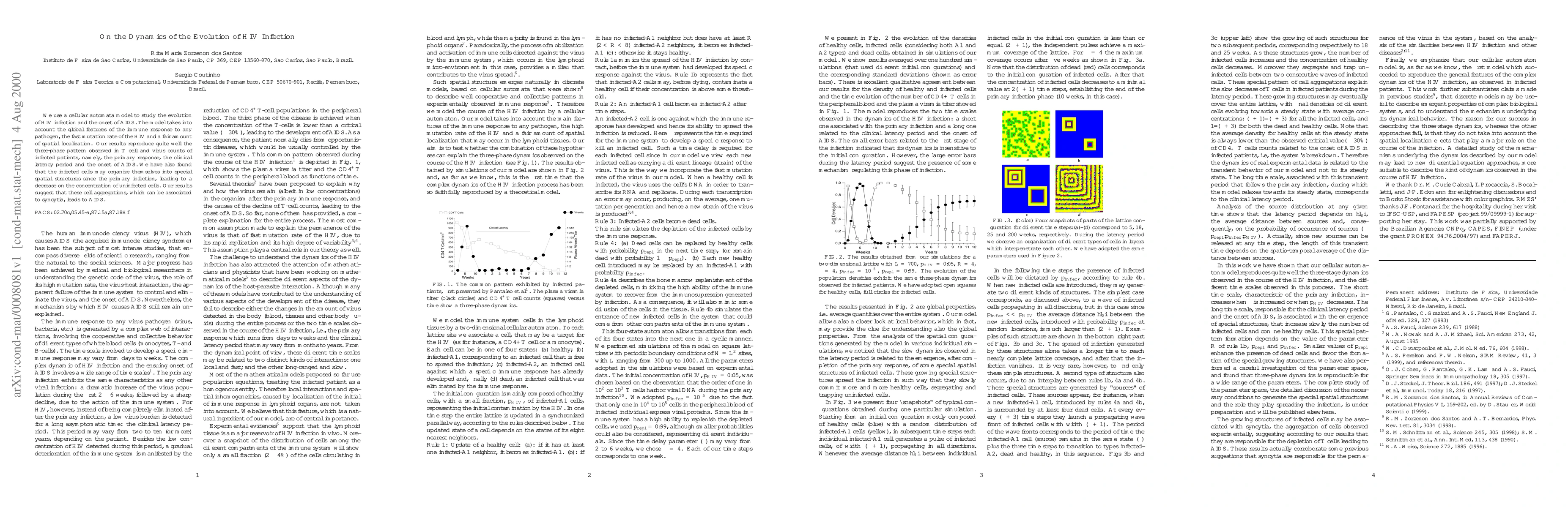Thumbnail for On the Dynamics of the Evolution of the HIV Infection