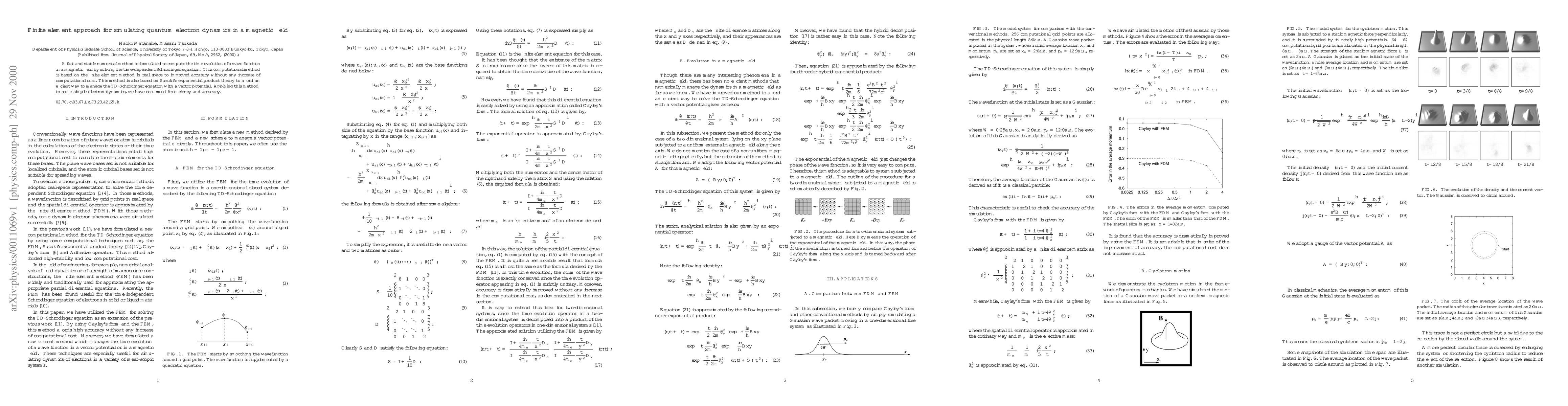 Thumbnail for Finite element approach for simulating quantum electron dynamics in a
  magnetic field