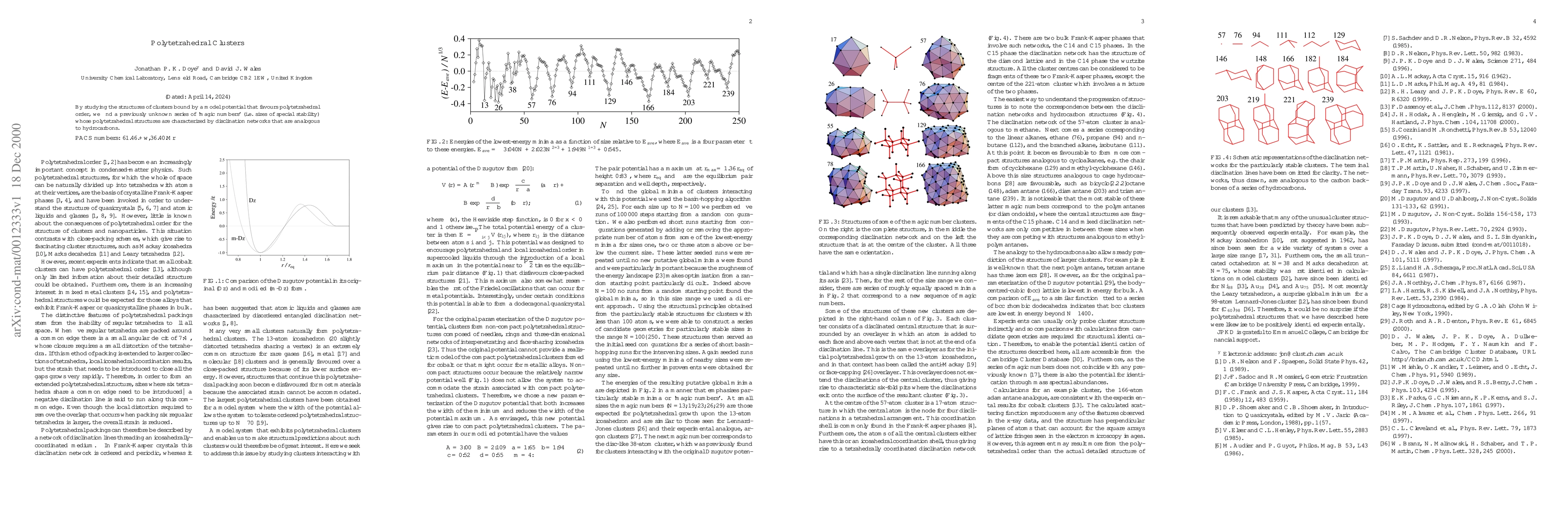 Thumbnail for Polytetrahedral Clusters
