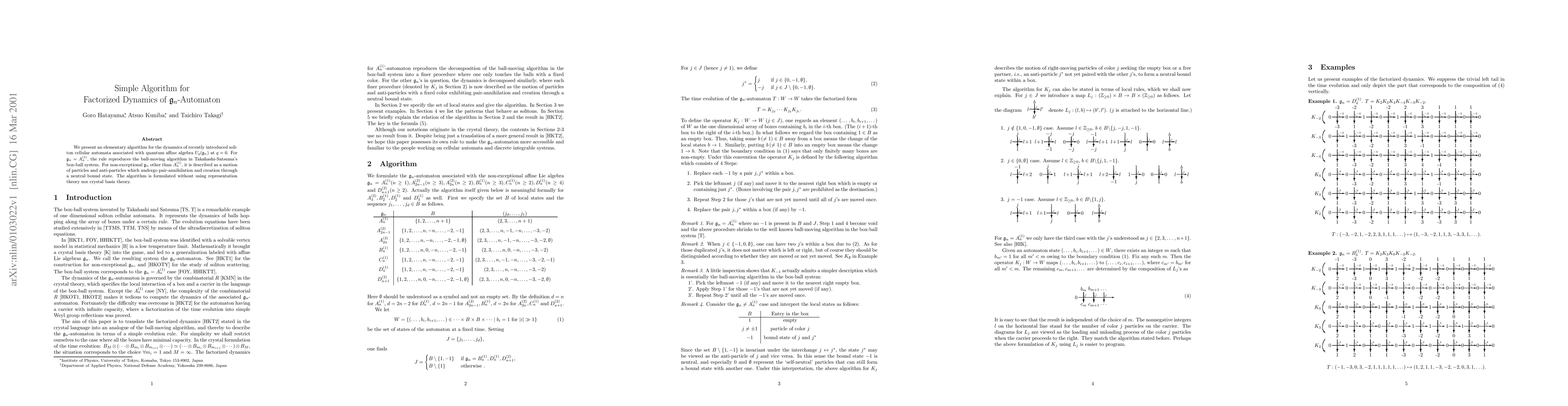 Thumbnail for Simple Algorithm for Factorized Dynamics of g_n-Automaton