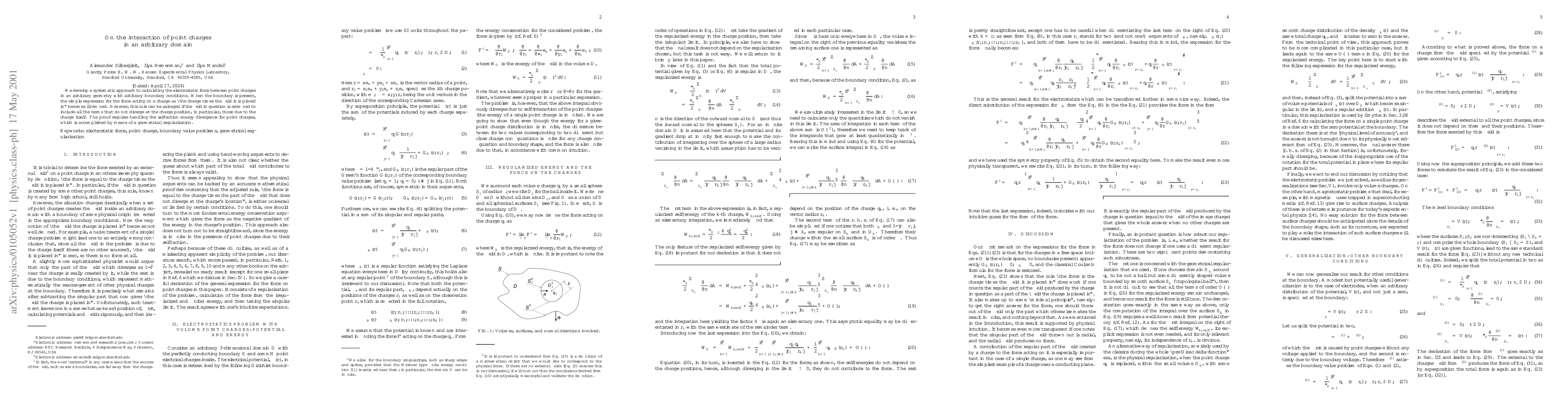 Thumbnail for On the interaction of point charges in an arbitrary domain