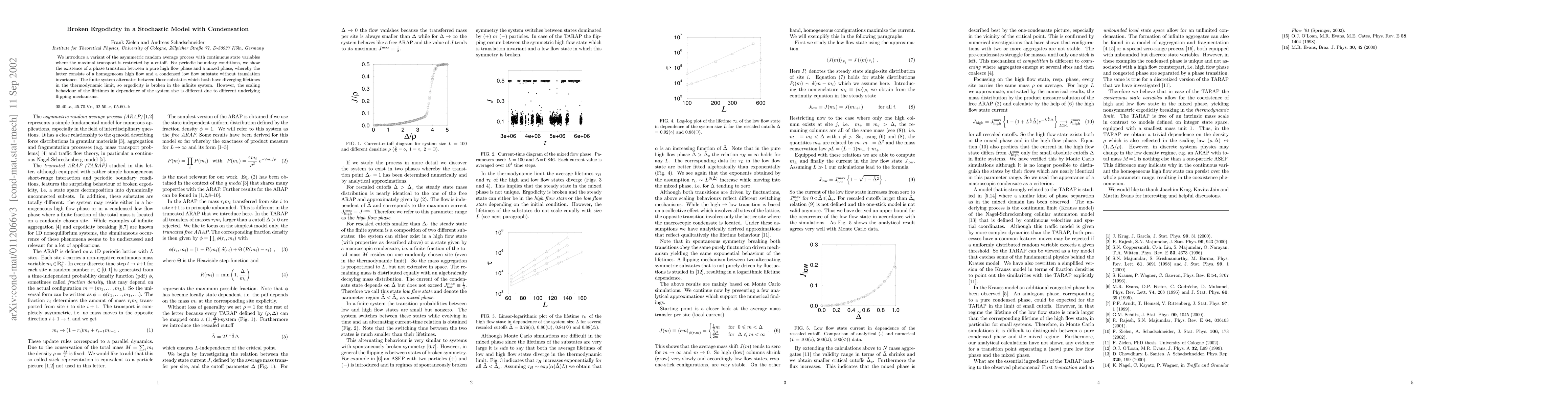 Thumbnail for Broken Ergodicity in a Stochastic Model with Condensation