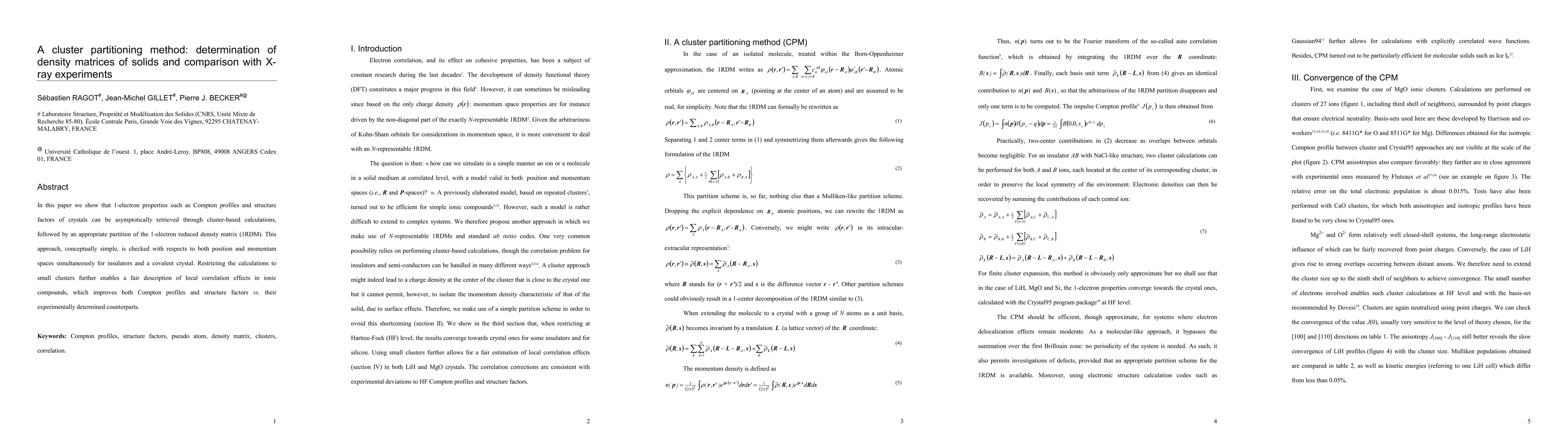 Thumbnail for A cluster partitioning method: determination of density matrices of
  solids and comparison with X-ray experiments