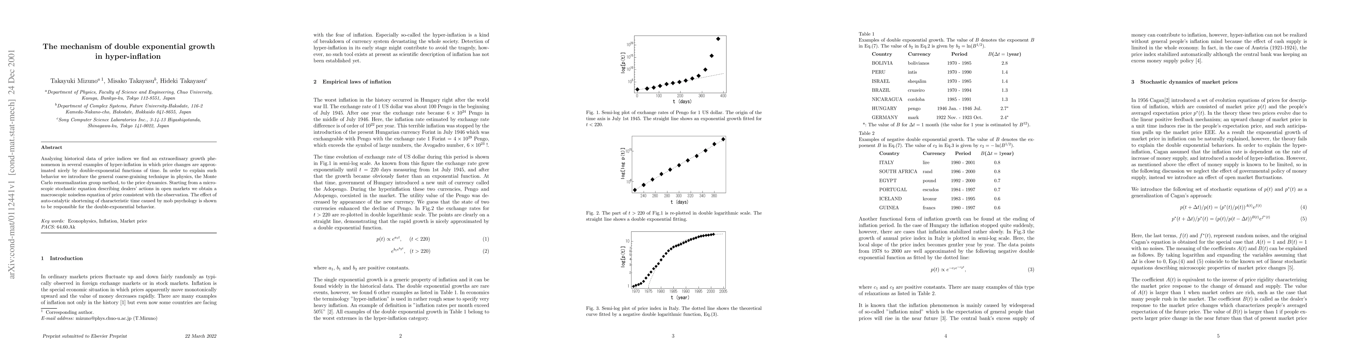 Thumbnail for The mechanism of double exponential growth in hyper-inflation