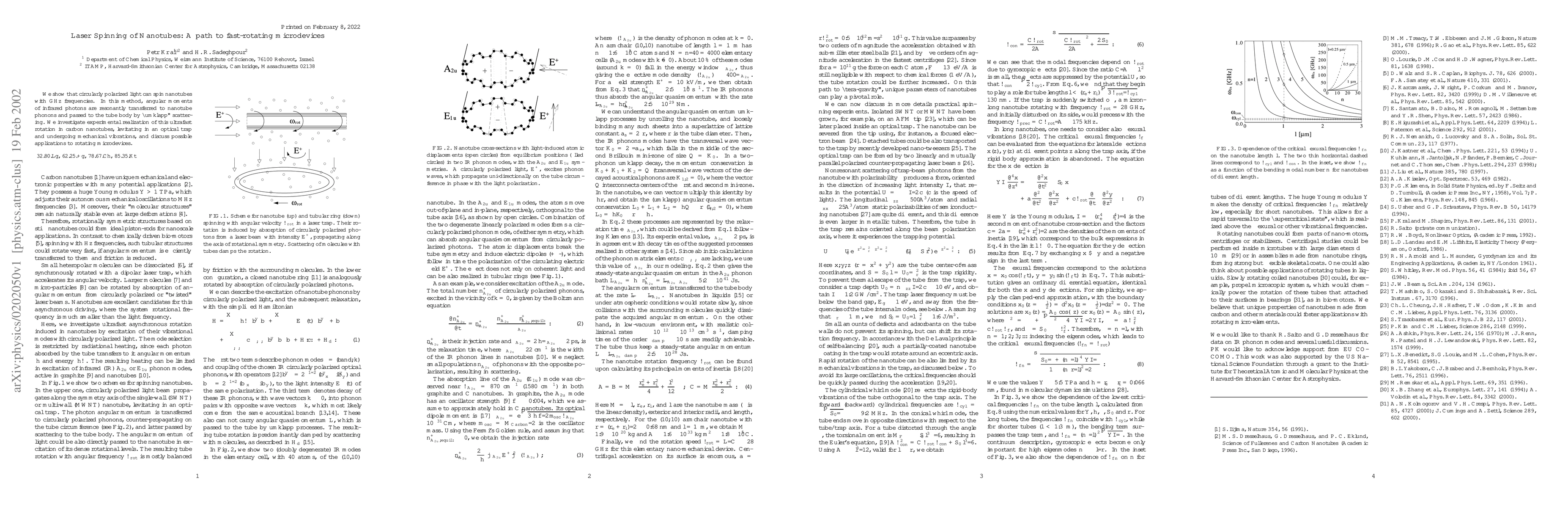 Thumbnail for Laser Spinning of Nanotubes: A path to fast-rotating microdevices