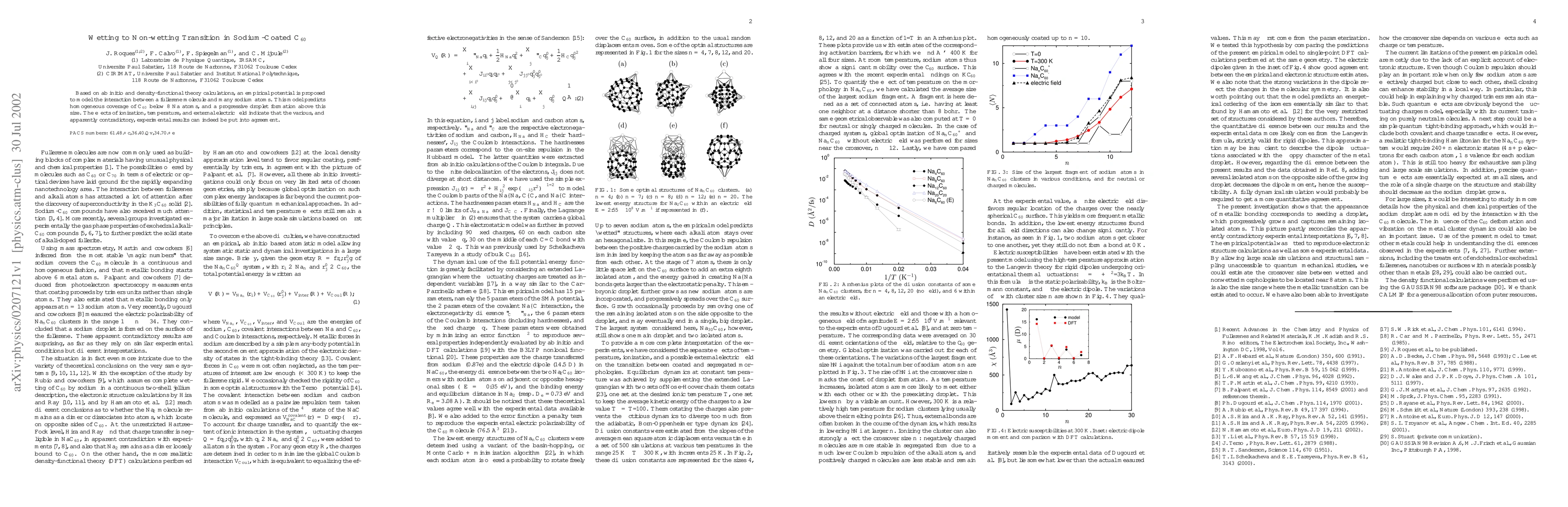 Thumbnail for Wetting to Non-wetting Transition in Sodium-Coated C_60