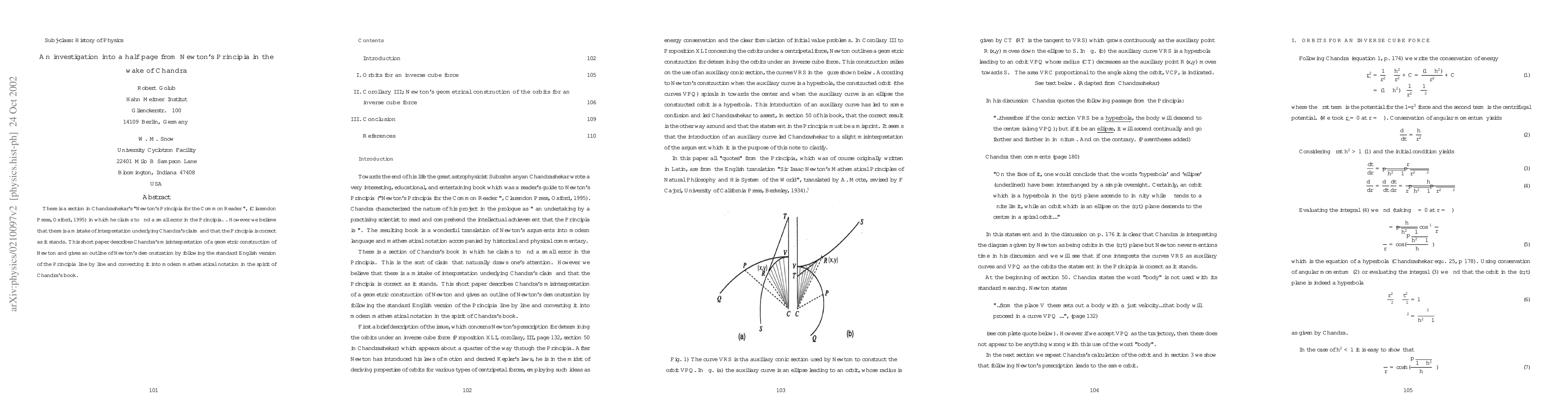 Thumbnail for An investigation into a half page from Newton's Principia in the wake of
  Chandra
