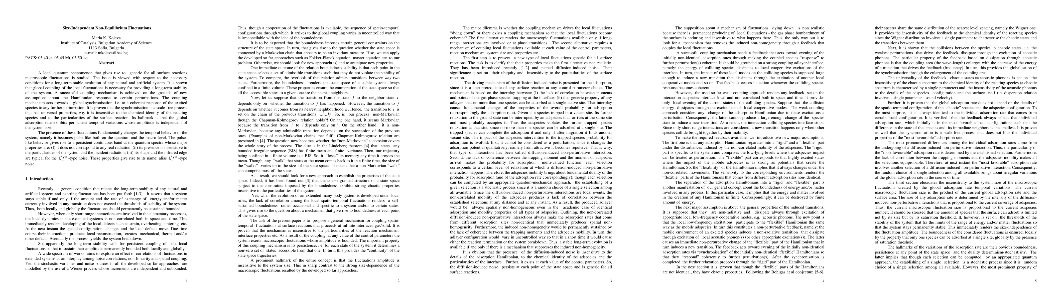 Thumbnail for Size-Independent Non-Equilibrium Fluctuations