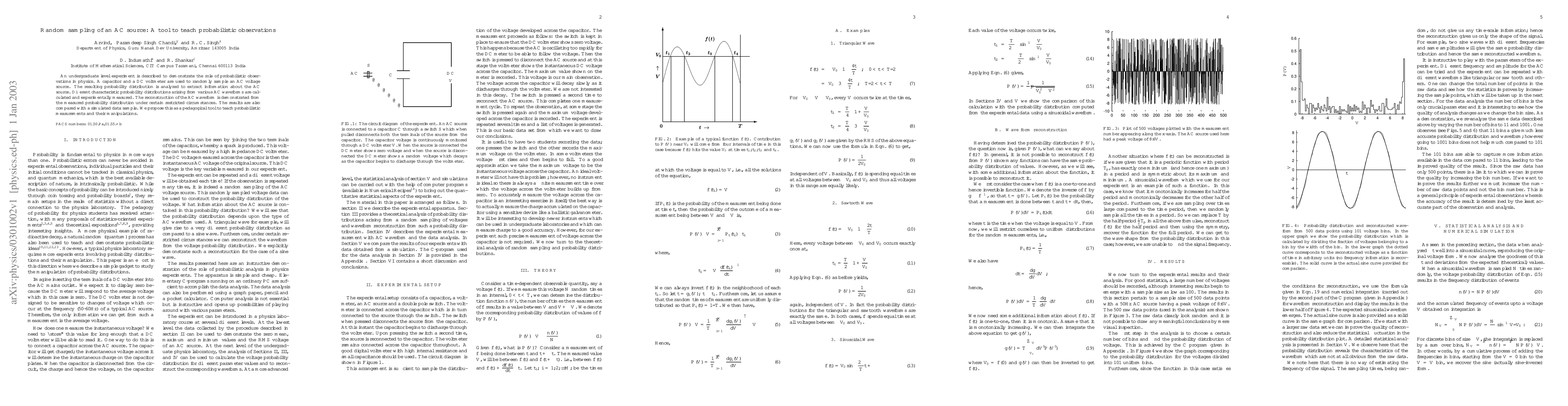 Thumbnail for Random sampling of an AC source: A tool to teach probabilistic
  observations