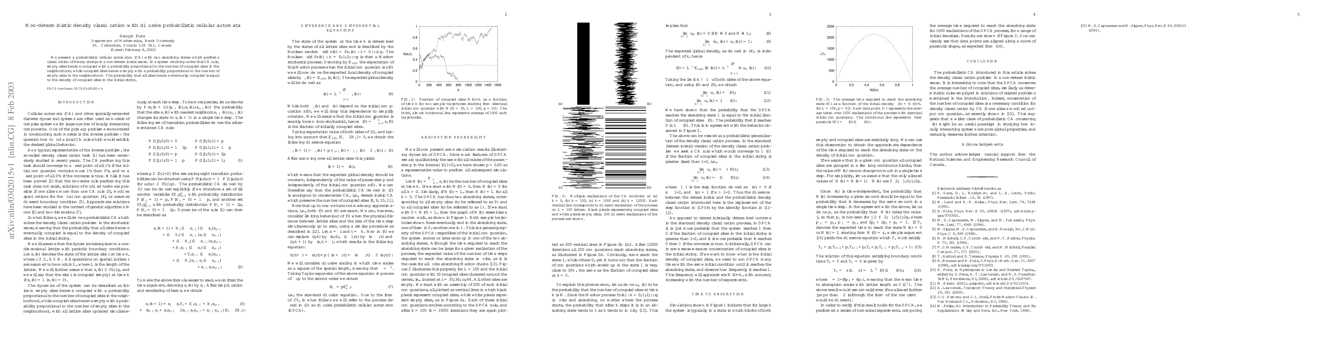 Thumbnail for Non-deterministic density classification with diffusive probabilistic
  cellular automata