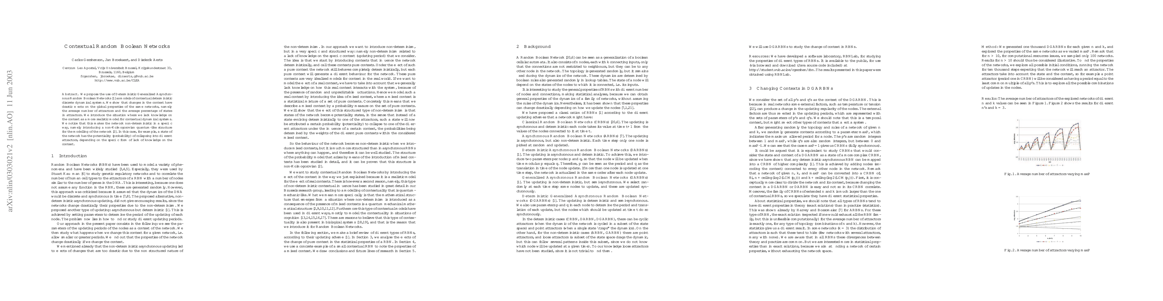 Thumbnail for Contextual Random Boolean Networks