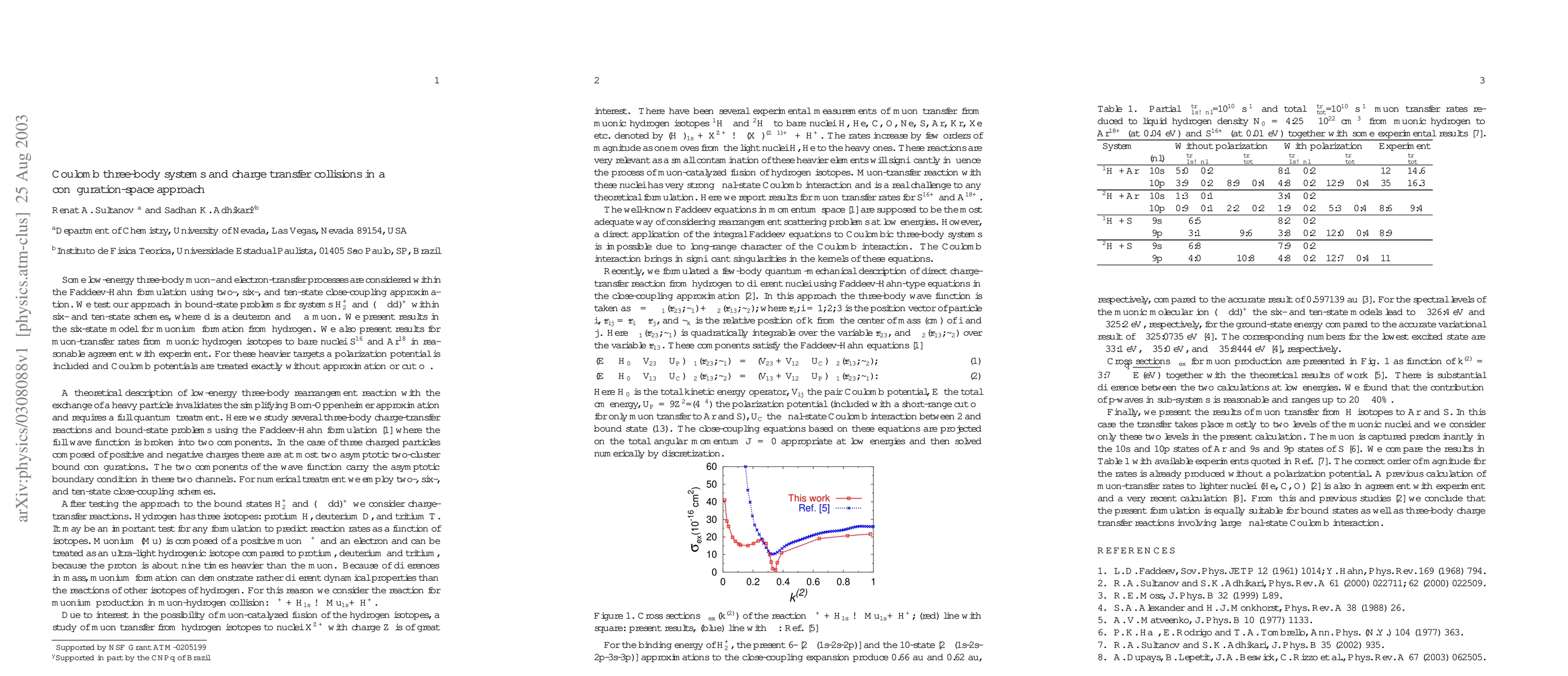 Thumbnail for Coulomb three-body systems and charge transfer collisions in a
  configuration-space approach