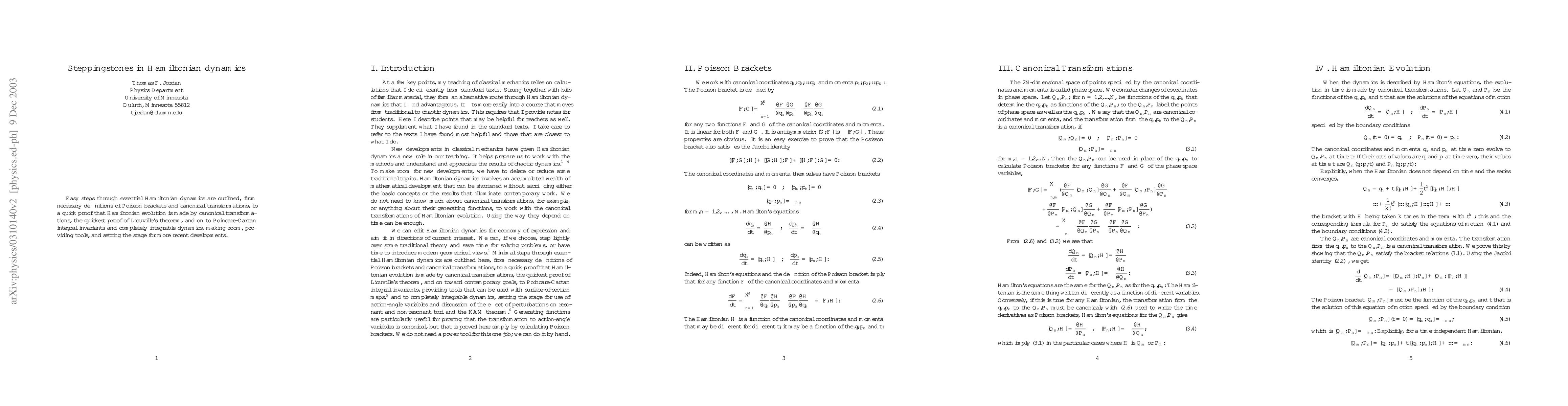 Thumbnail for Steppingstones in Hamiltonian dynamics