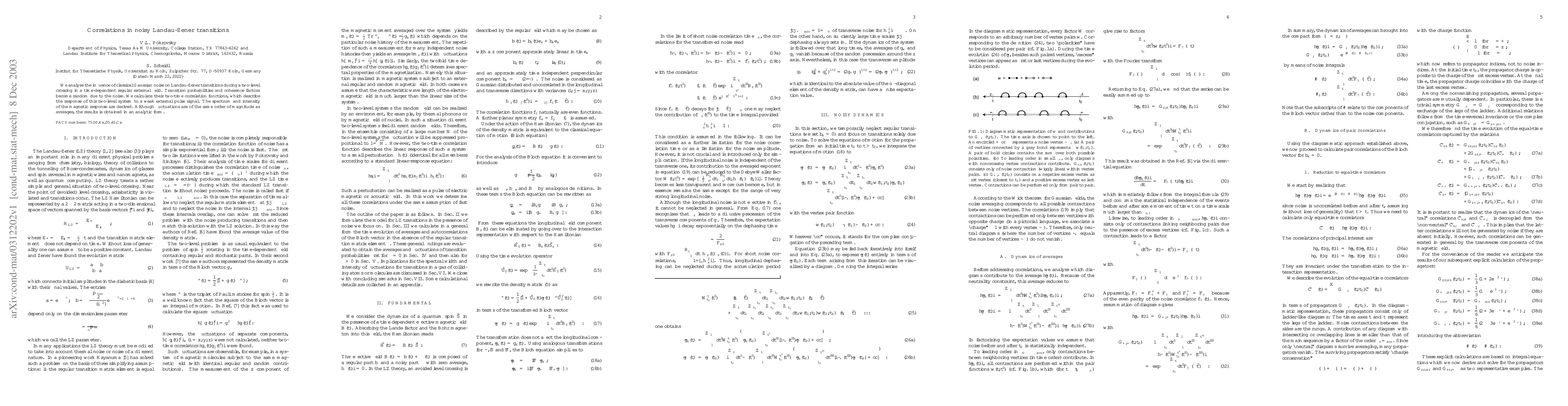 Thumbnail for Correlations in noisy Landau-Zener transitions
