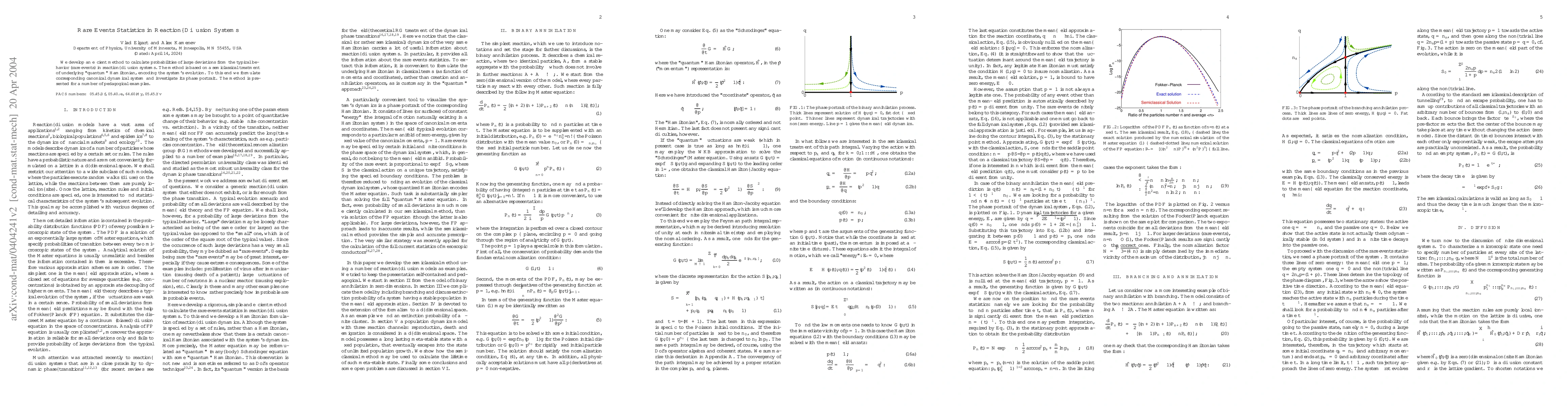 Thumbnail for Rare Events Statistics in Reaction--Diffusion Systems