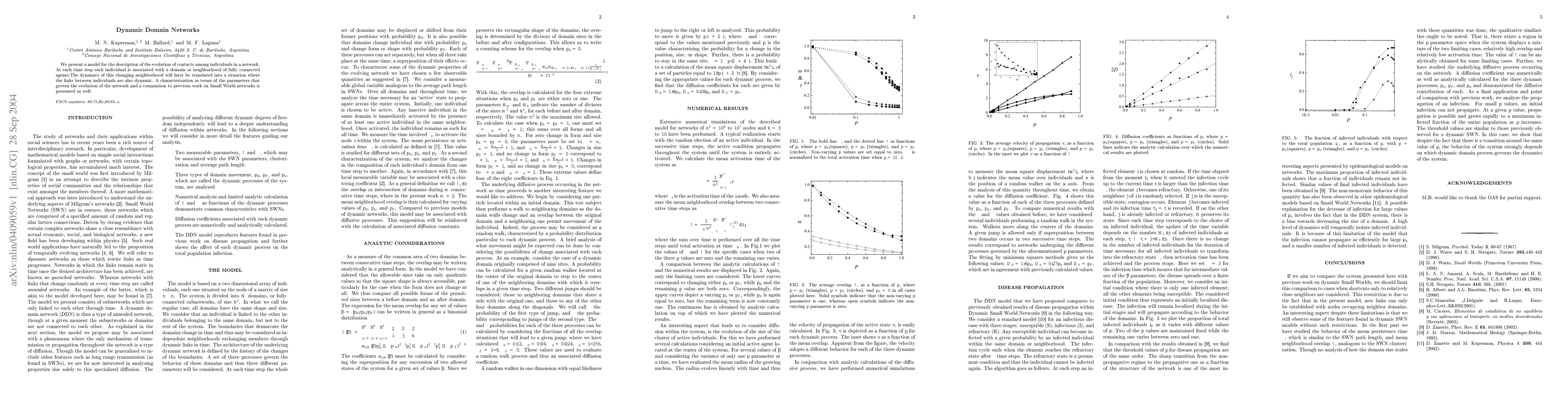 Thumbnail for Dynamic Domains Networks