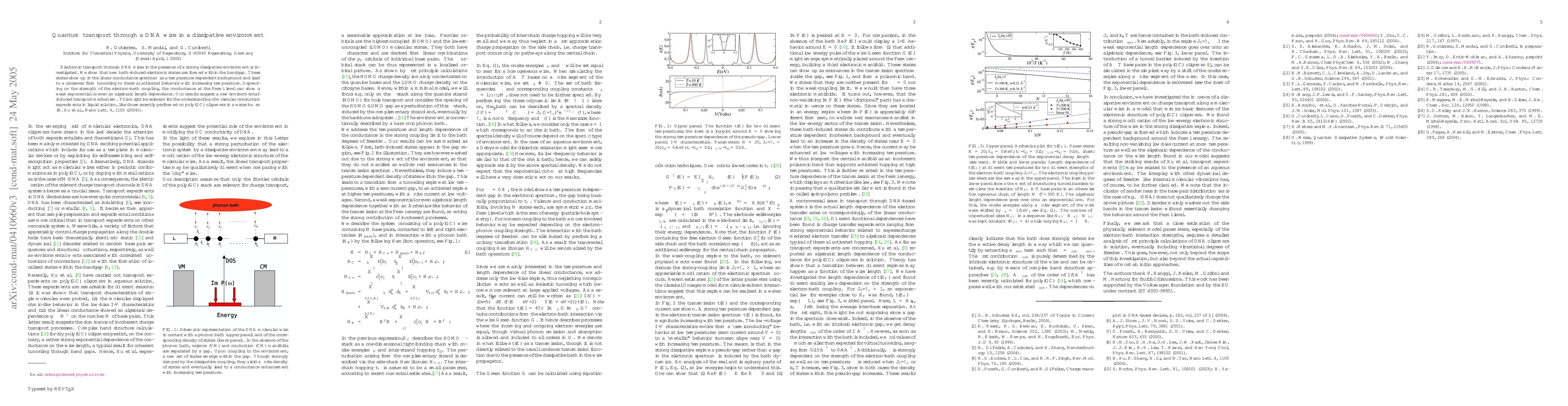 Thumbnail for Quantum transport through a DNA wire in a dissipative environment