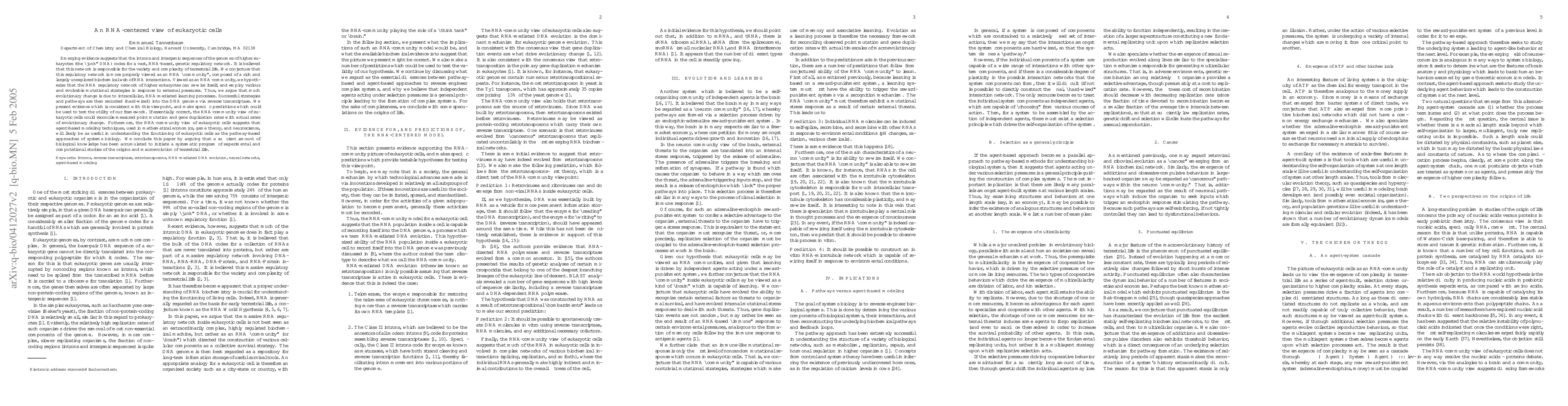 Thumbnail for An RNA-centered view of eukaryotic cells