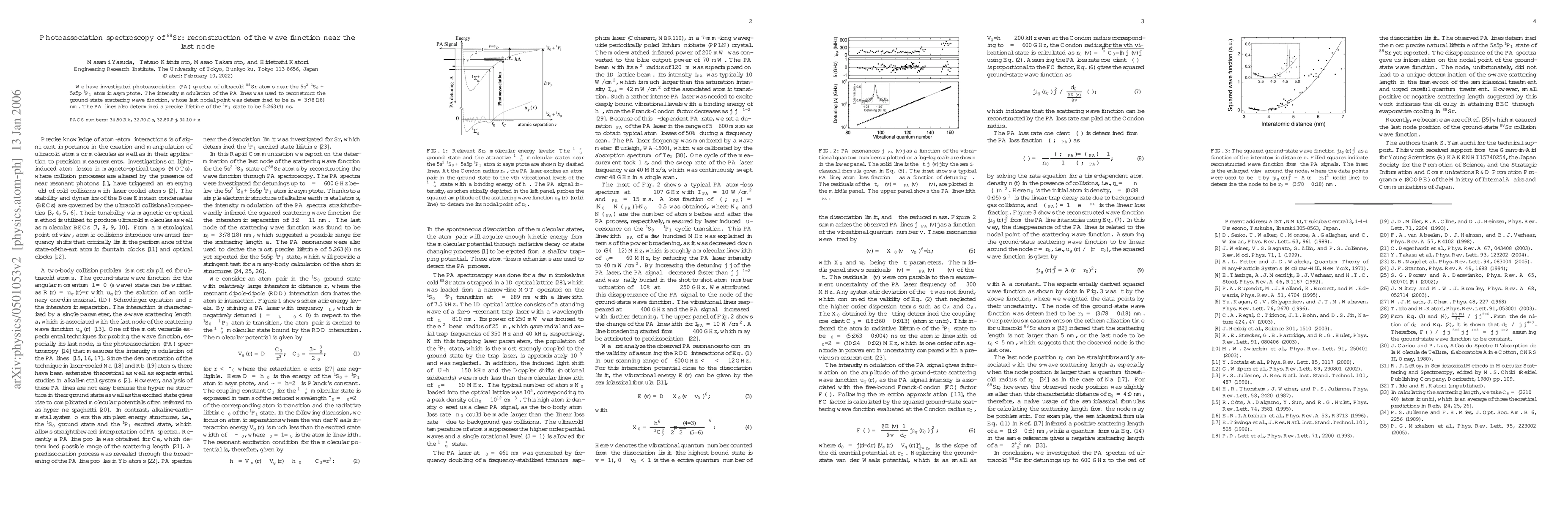Thumbnail for Wave-Function Reconstruction for the Determination of the Scattering
  Length of Sr