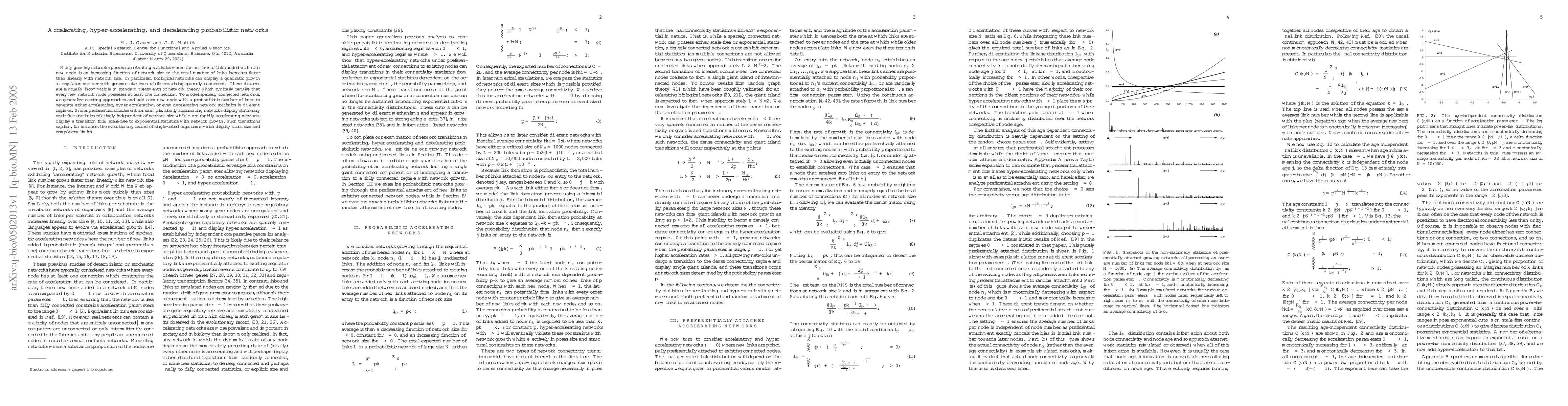 Thumbnail for Accelerating, hyper-accelerating, and decelerating probabilistic
  networks