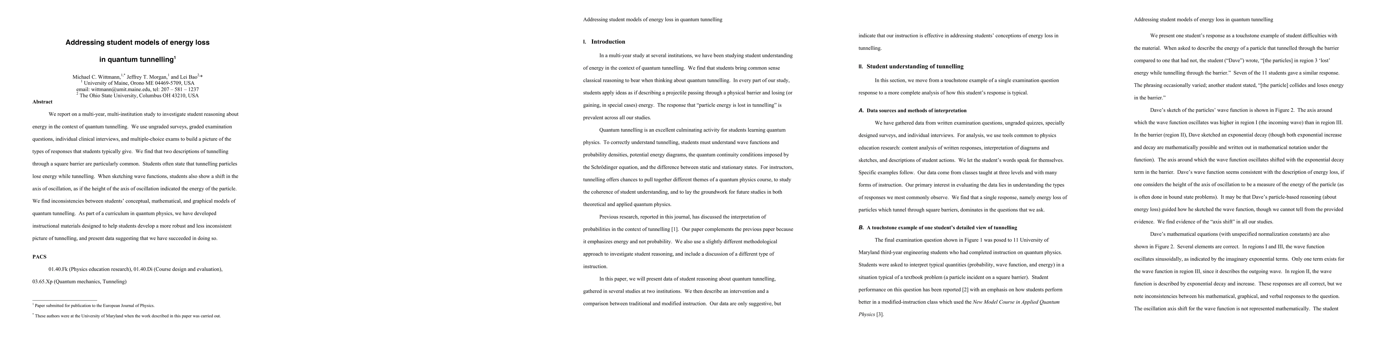 Thumbnail for Addressing student models of energy loss in quantum tunnelling