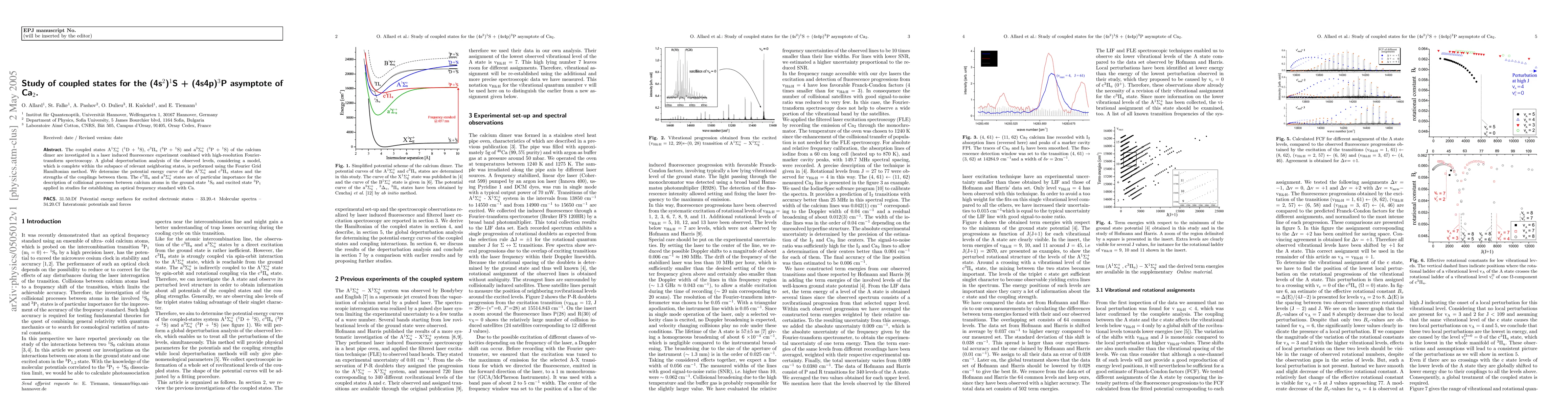 Thumbnail for Study of coupled states for the (4s^{2})^{1}S + (4s4p)^{3}P asymptote of
  Ca_{2}