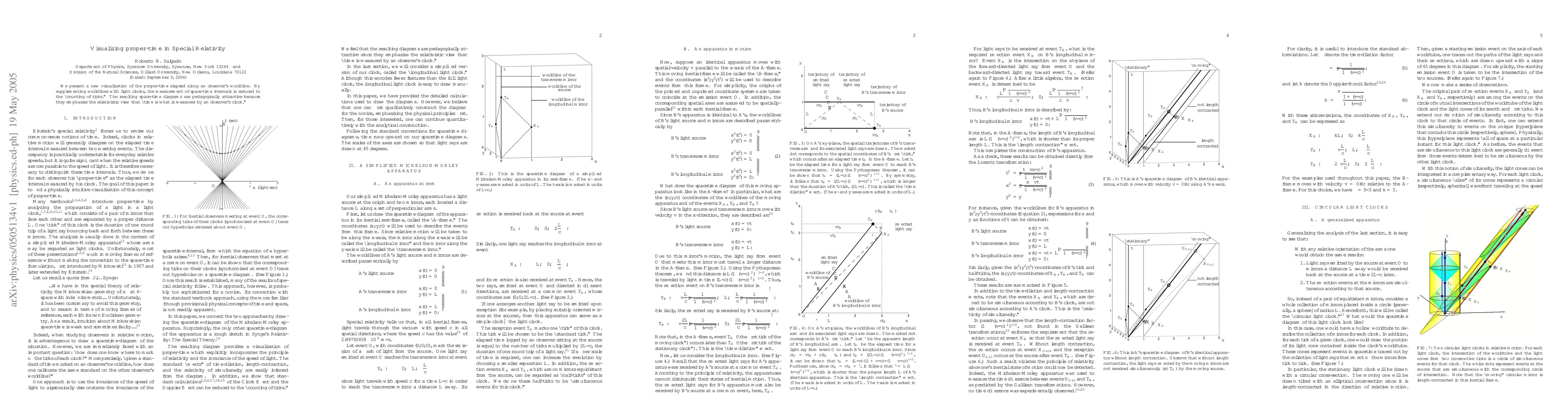 Thumbnail for Visualizing proper-time in Special Relativity