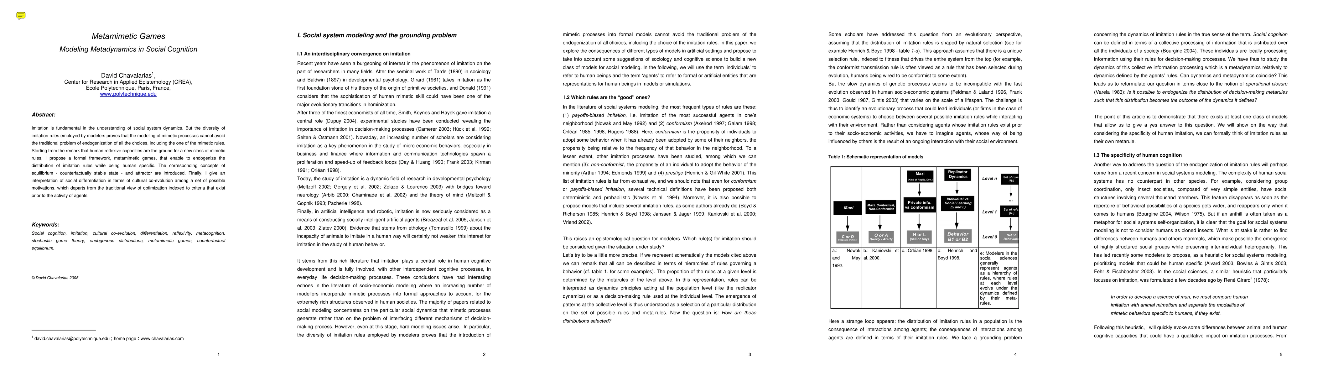 Thumbnail for Metamimetic Games : Modeling Metadynamics in Social Cognition