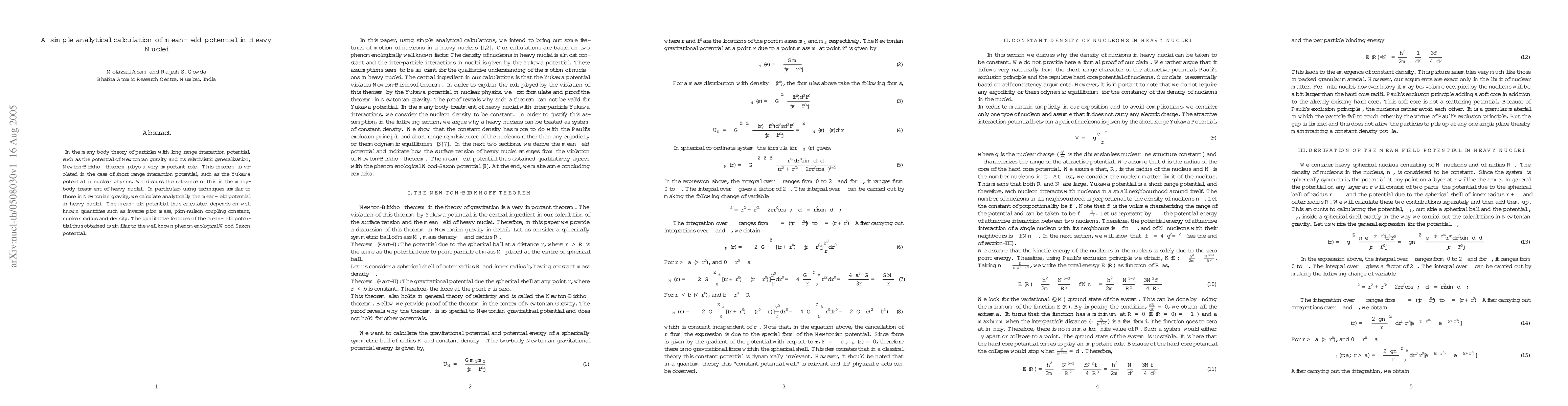 Thumbnail for A simple analytical calculation of mean-field potential in heavy nuclei