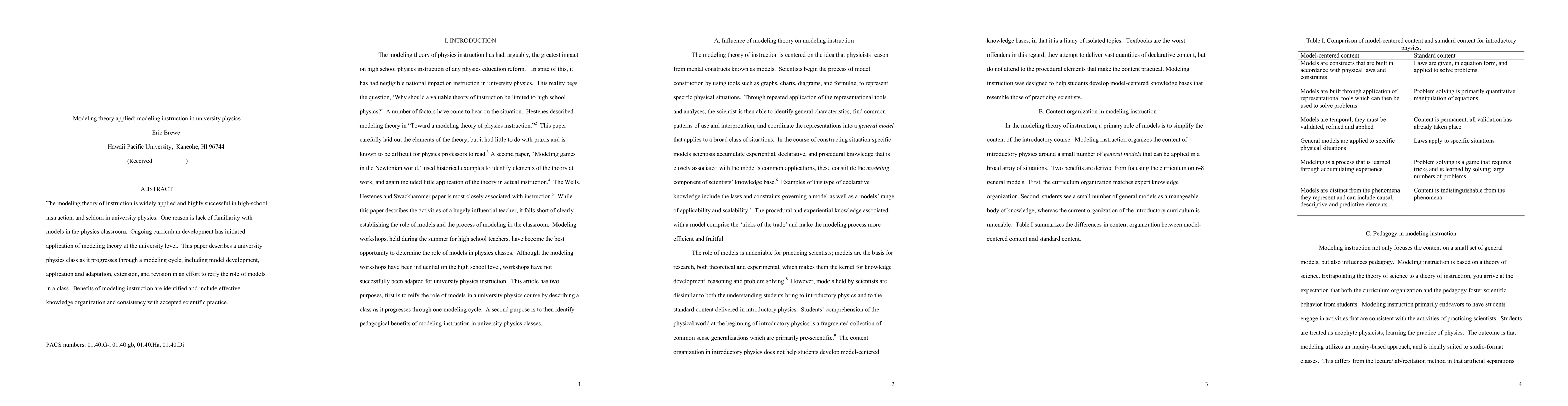 Thumbnail for Modeling theory applied; modeling instruction in university physics