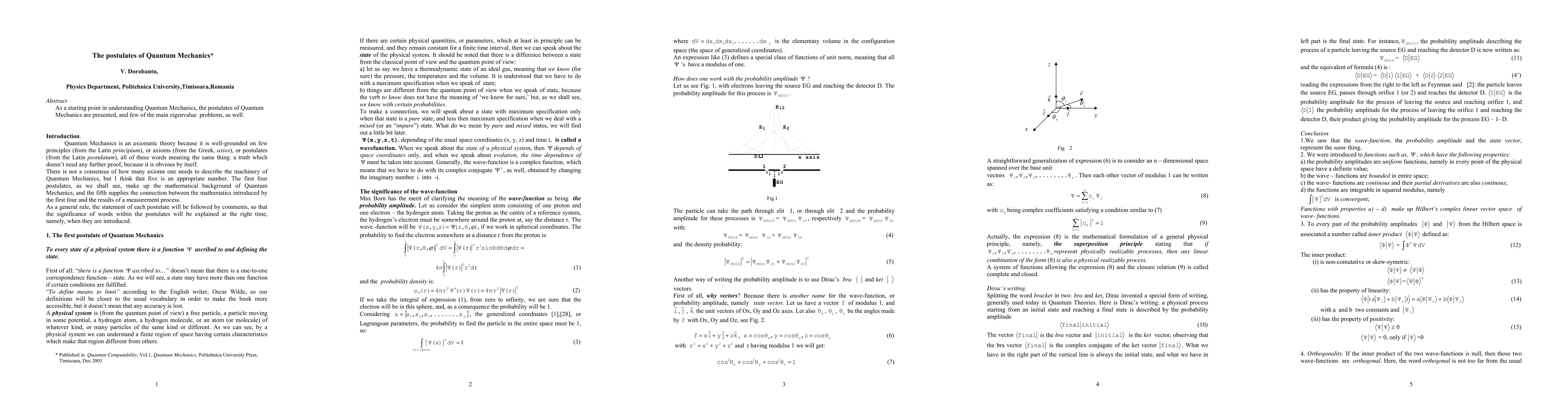 Thumbnail for The Postulates of Quantum Mechanics