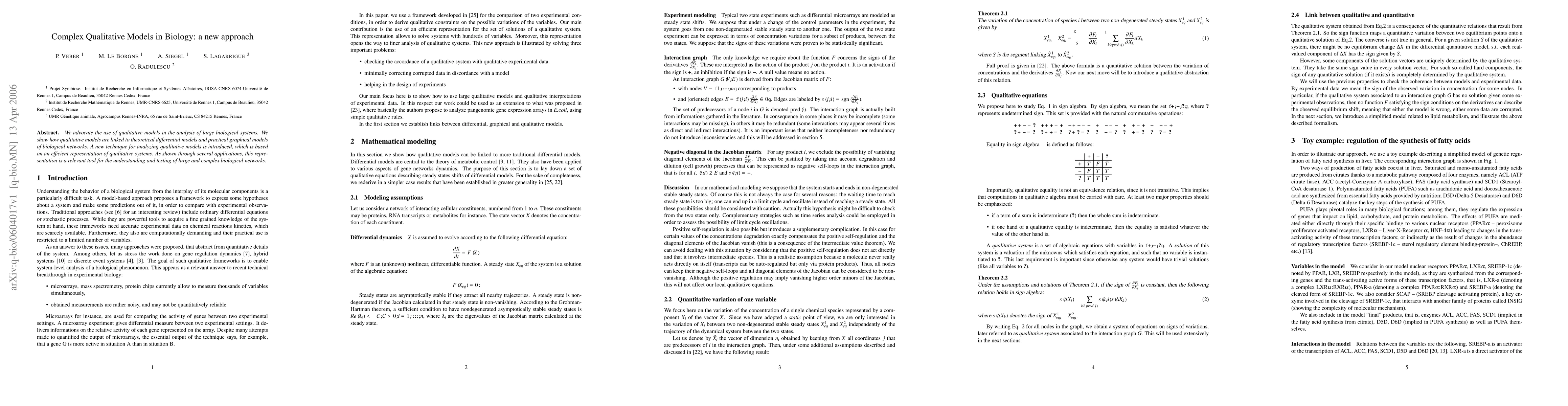 Thumbnail for Complex Qualitative Models in Biology: a new approach