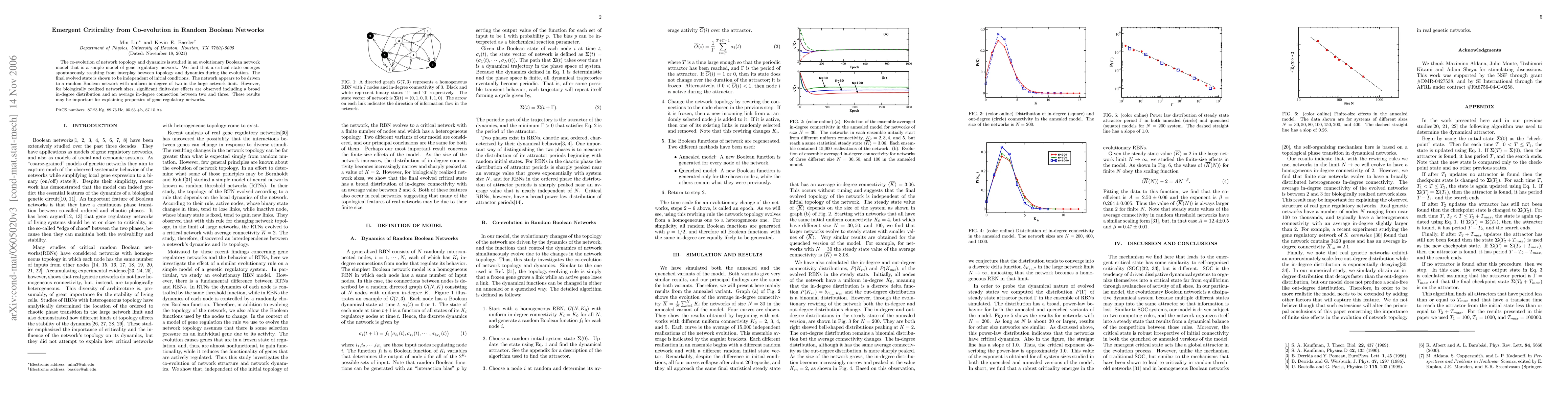 Thumbnail for Emergent Criticality from Co-evolution in Random Boolean Networks