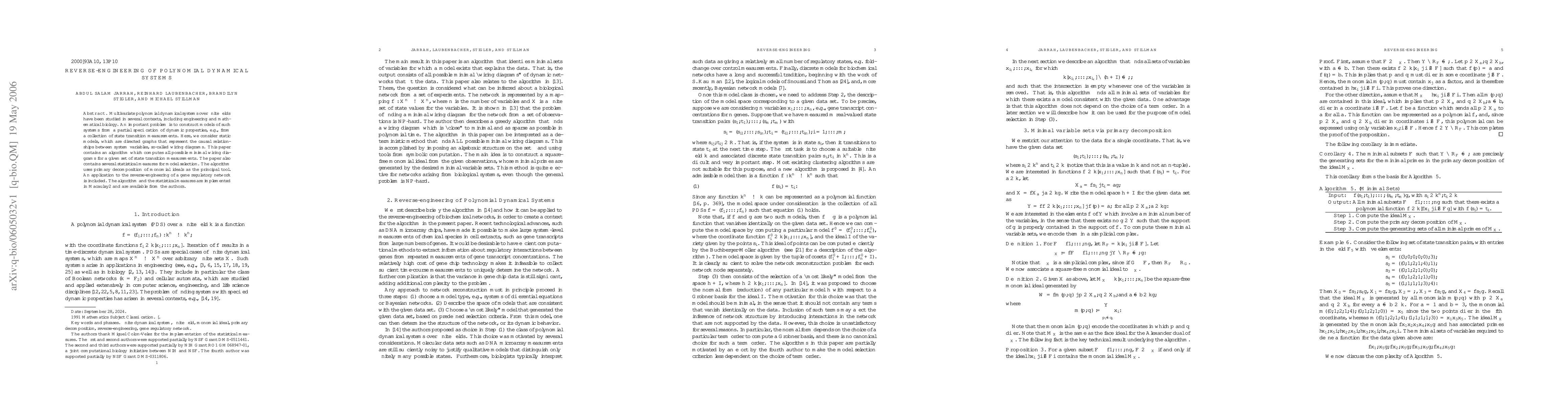 Thumbnail for Reverse-engineering of polynomial dynamical systems