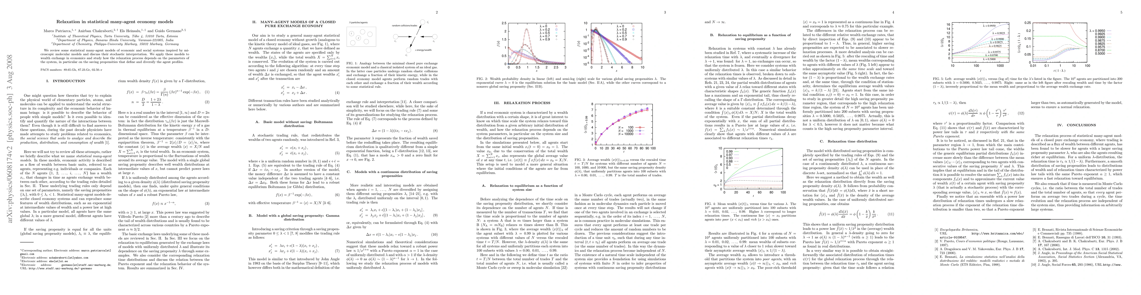 Thumbnail for Relaxation in statistical many-agent economy models