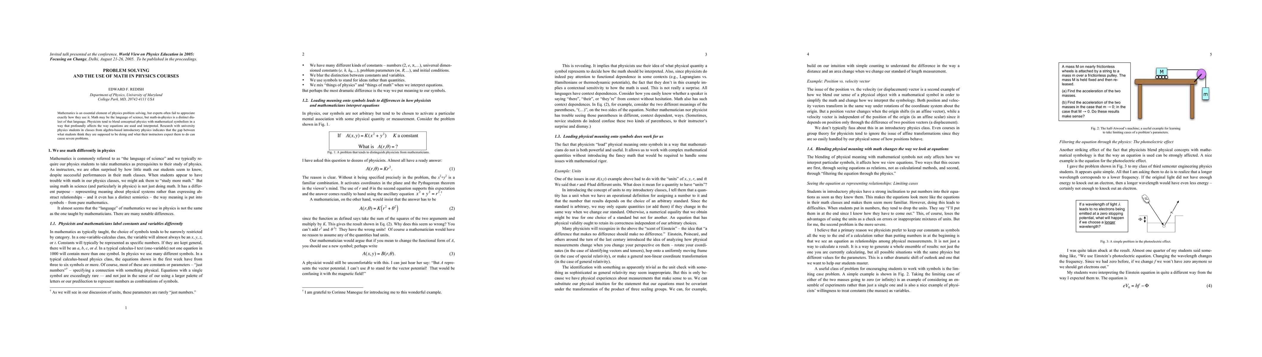 Thumbnail for Problem Solving and the Use of Math in Physics Courses