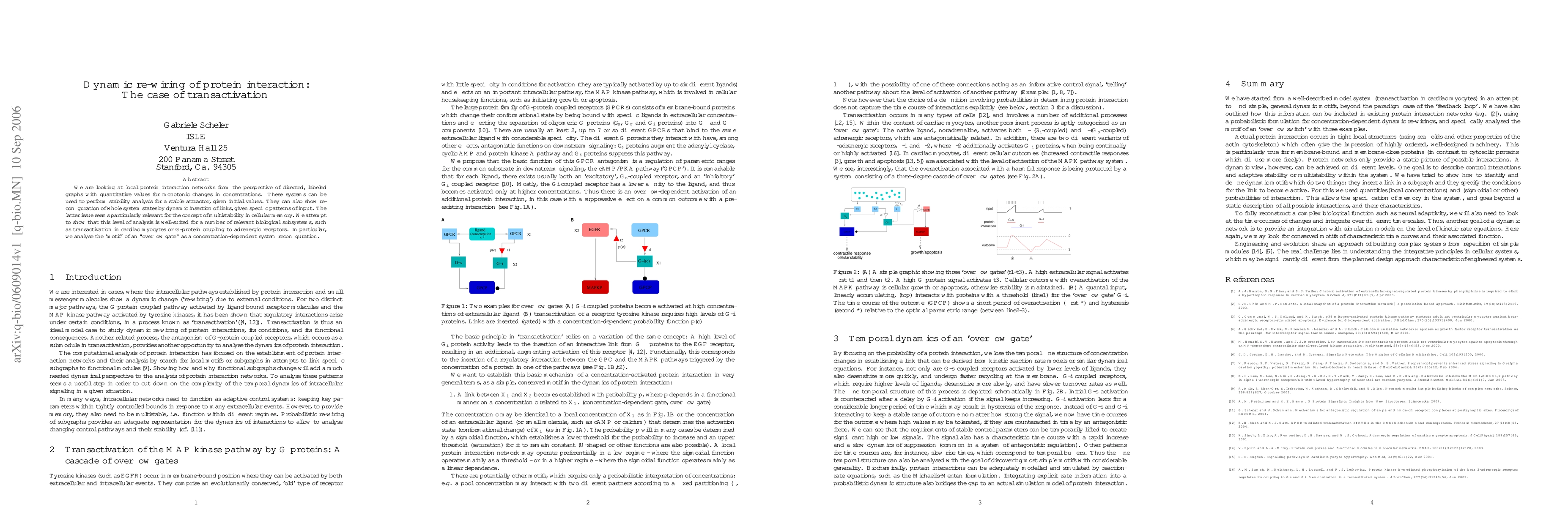 Thumbnail for Dynamic re-wiring of protein interaction: The case of transactivation