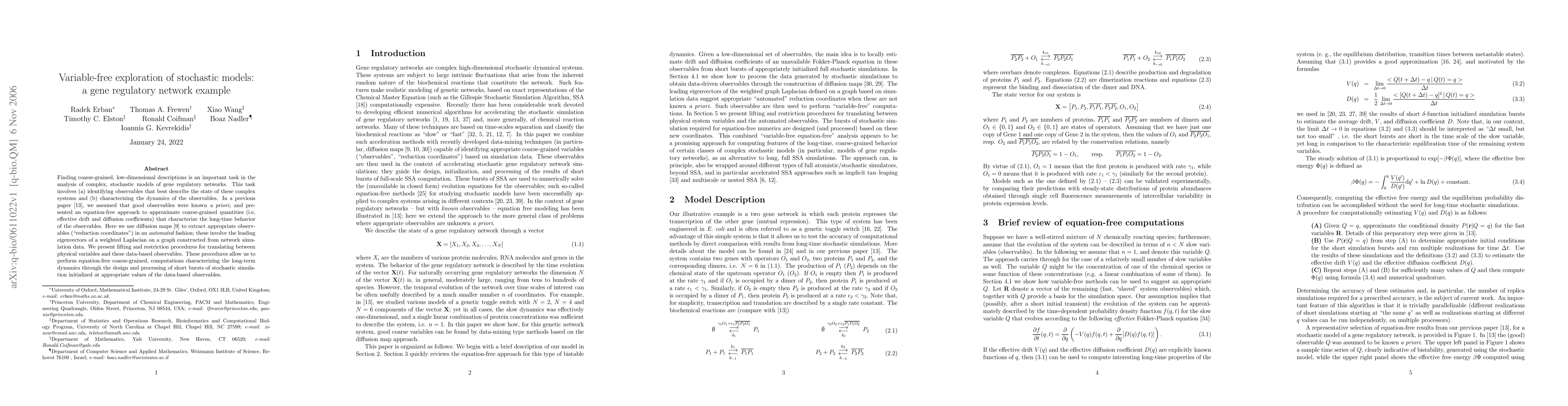 Thumbnail for Variable-free exploration of stochastic models: a gene regulatory
  network example