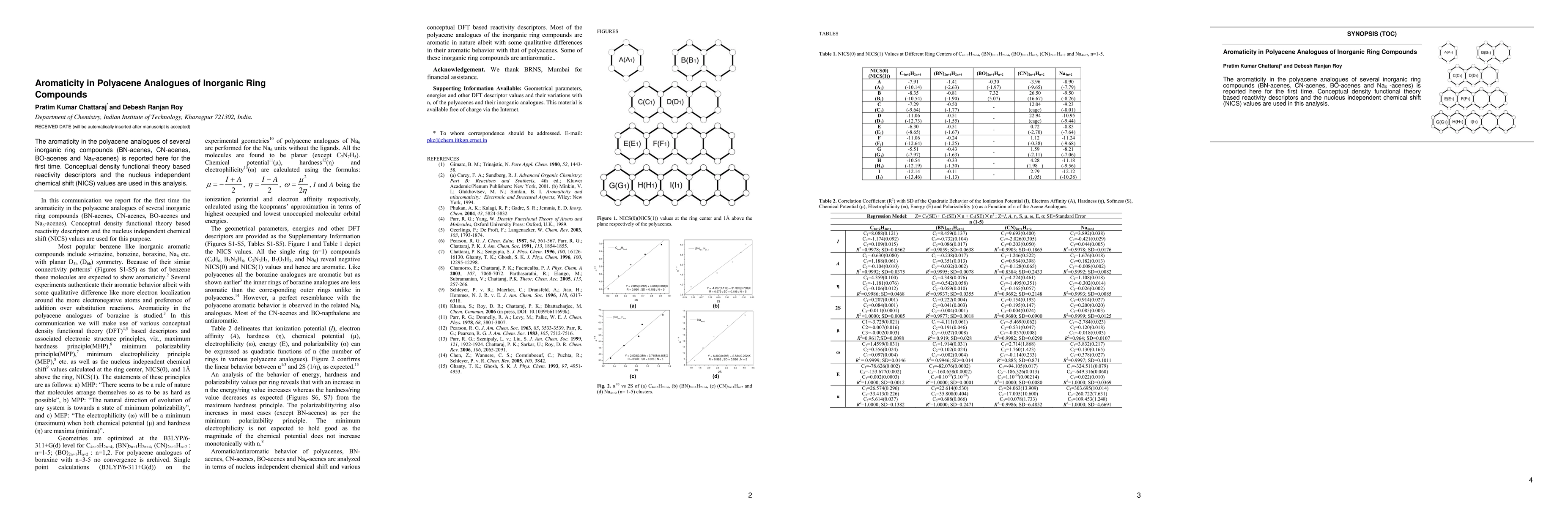 Thumbnail for Aromaticity in Polyacene Analogues of Inorganic Ring Compounds
