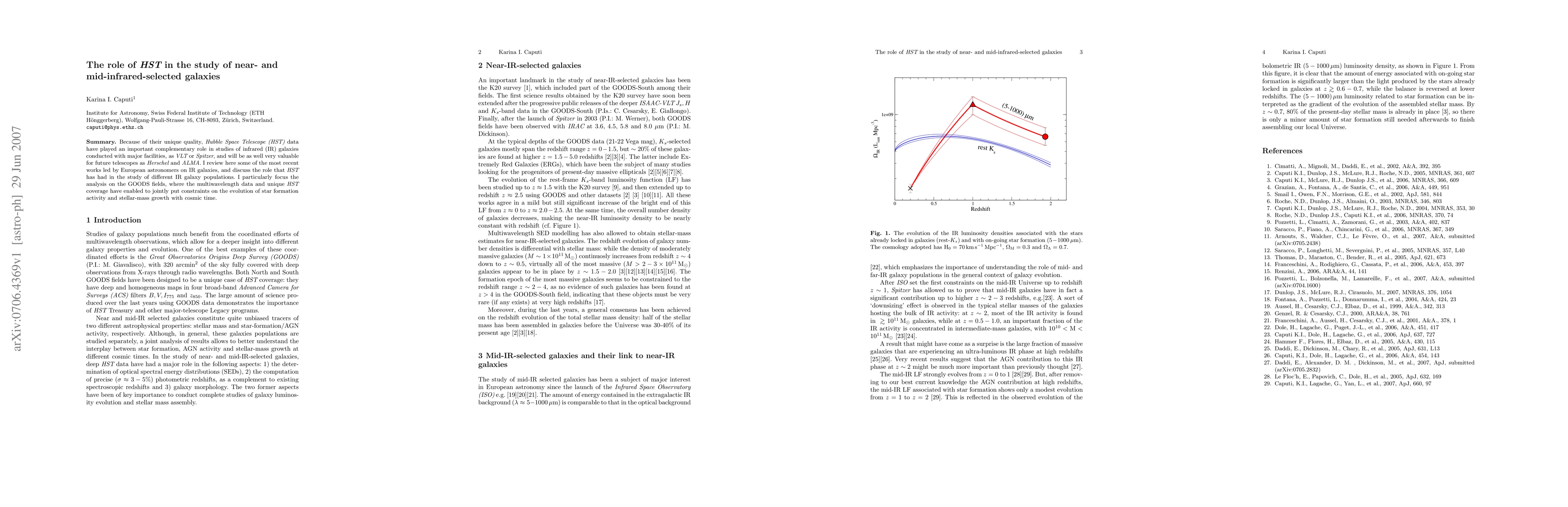 Thumbnail for The role of HST in the study of near- and mid-infrared-selected galaxies