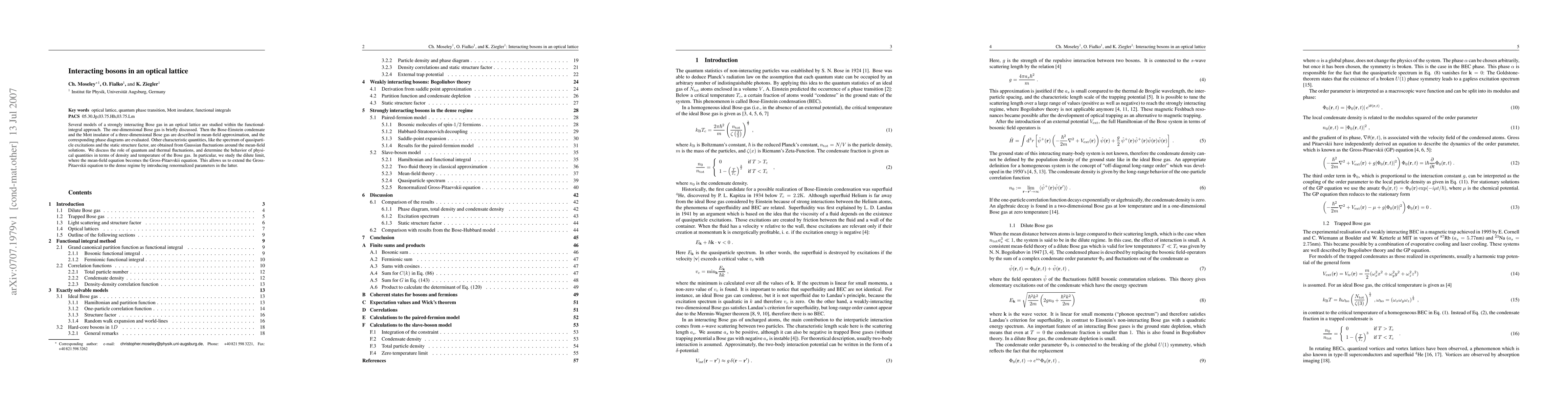 Thumbnail for Interacting bosons in an optical lattice