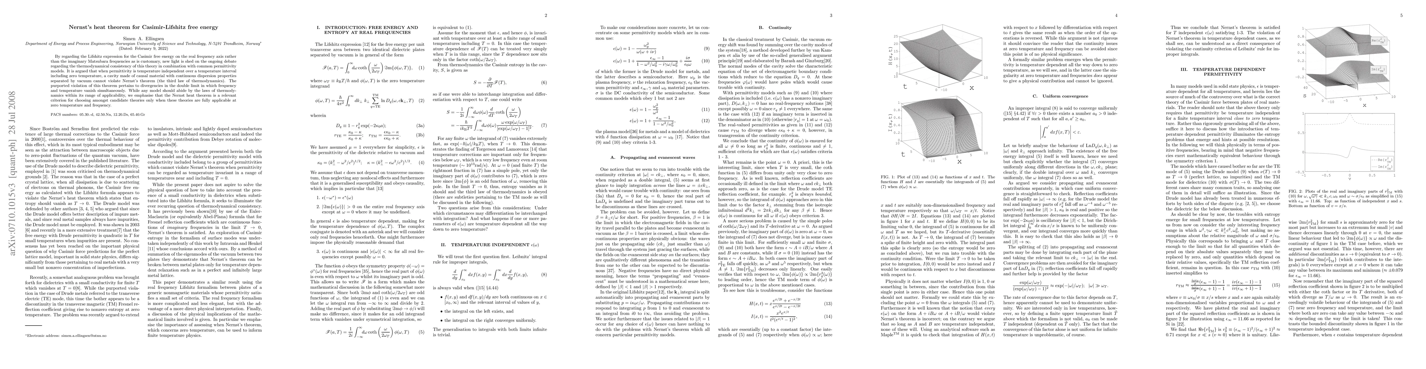 Thumbnail for Concerning verification of the Nernst theorem for Casimir-Lifshitz free
  energy